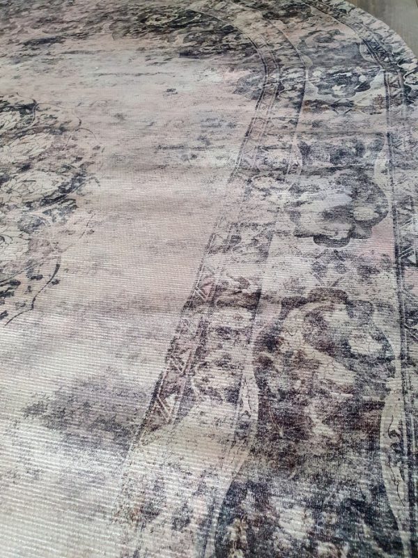 Ovális szőnyeg VINTAGE Antracit 160 x 230 cm