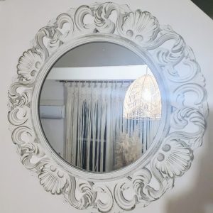 Kerek vintage antikolt tükör 47 x 47 cm VINTAGE