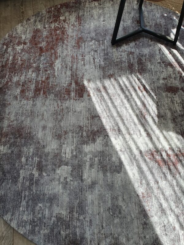 Kerek antiallergén vintage szőnyeg 200 x 200 cm JAMAL BROWN